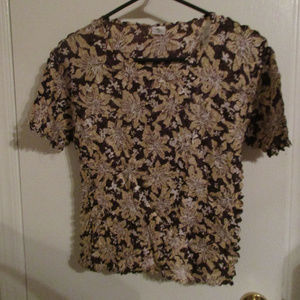 Brown floral FC origami top NWT One size fits S-XL